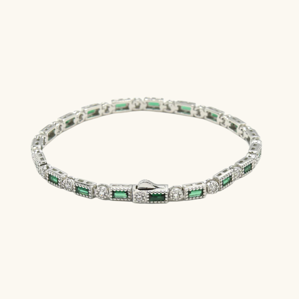 Baguette Cut Tennis Bracelet