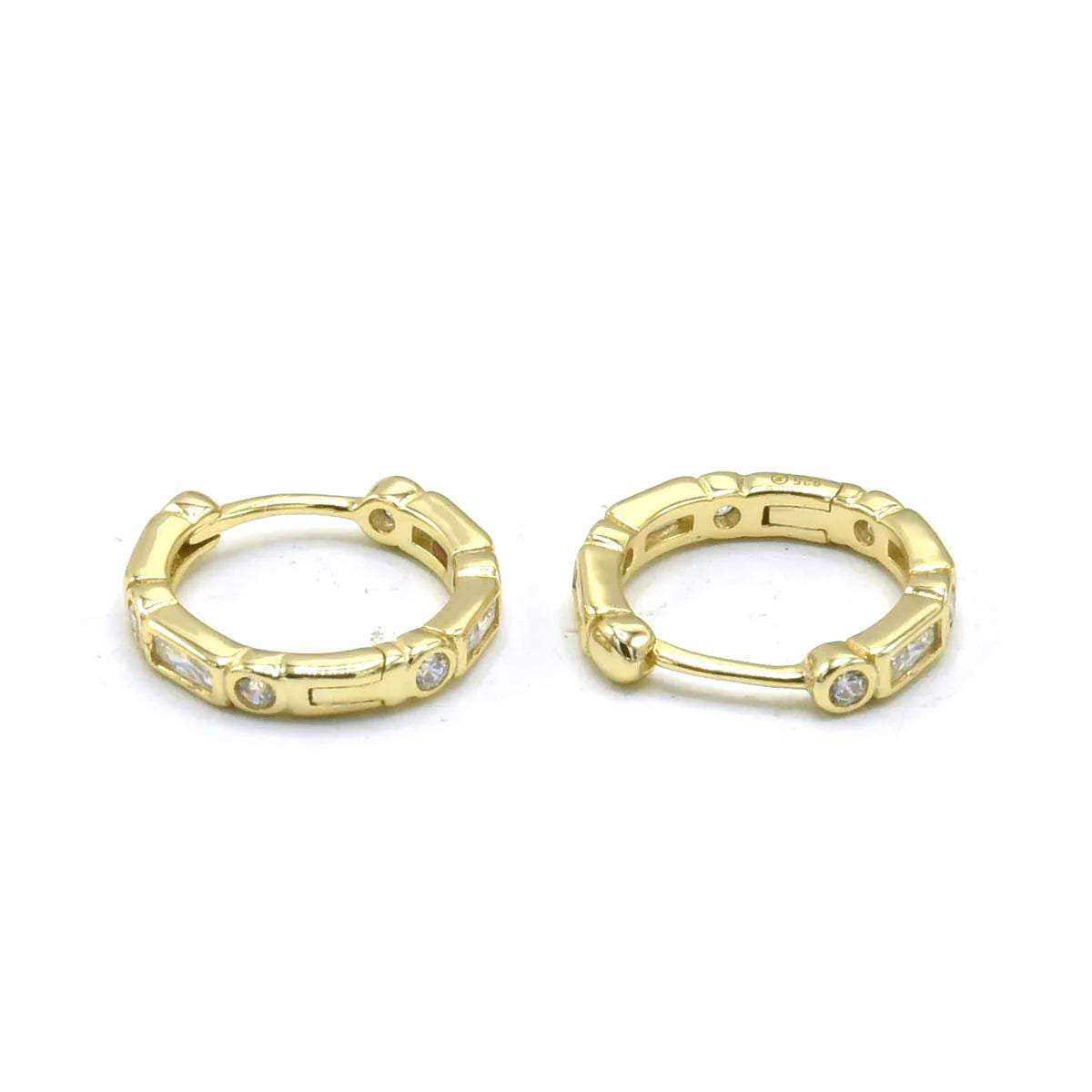 Baguette Cut Hoop Earring