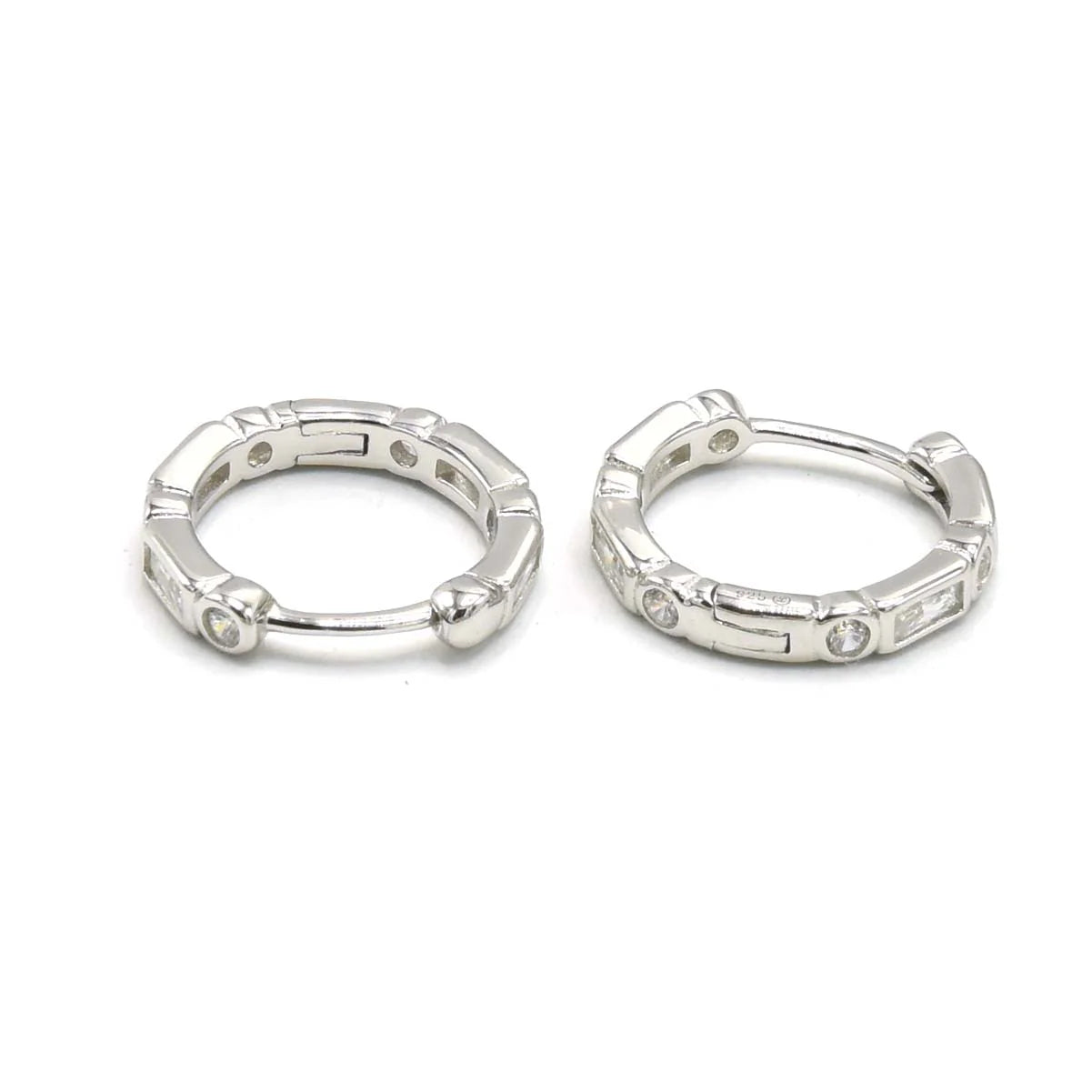 Baguette Cut Hoop Earring