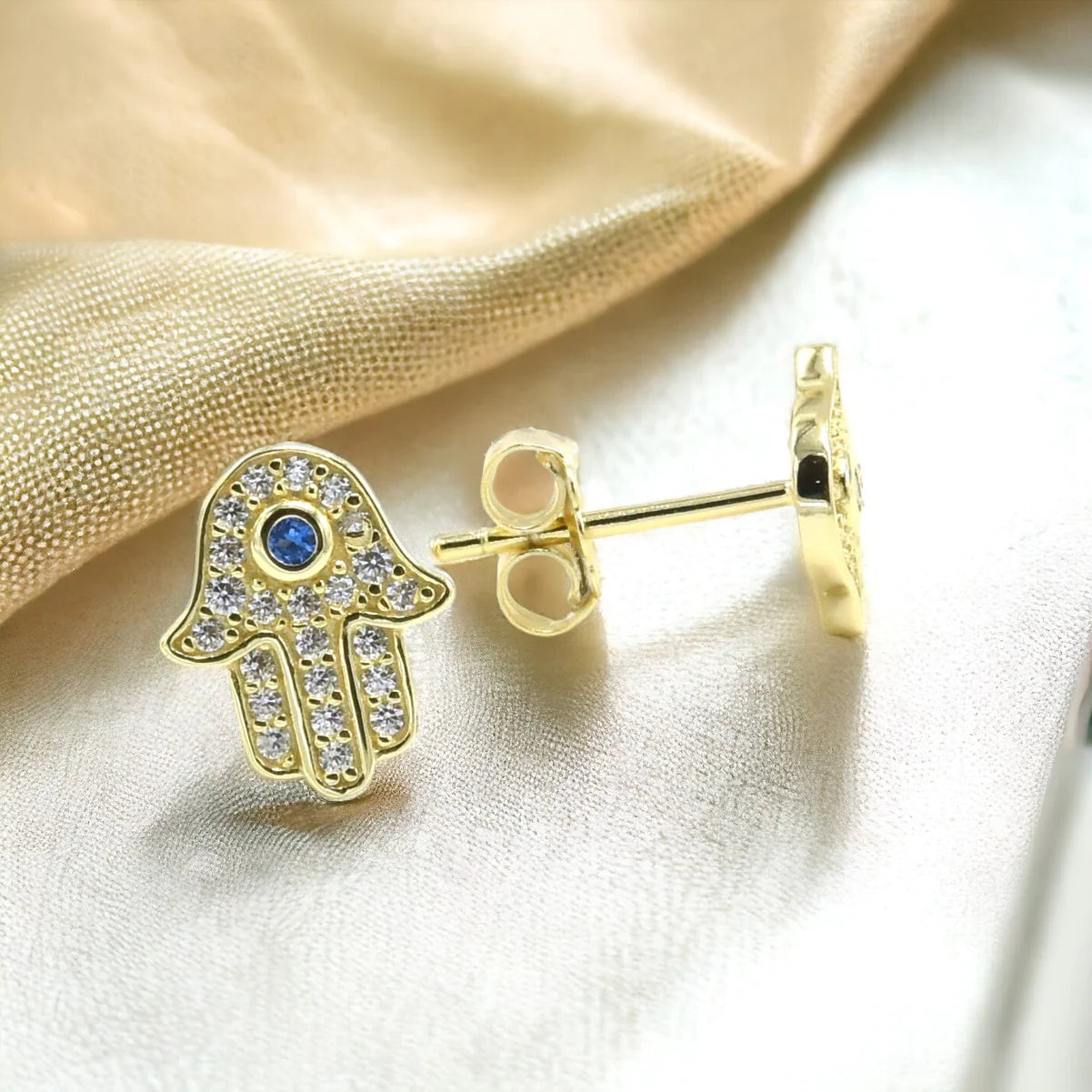 Hamsa Hand Stud Earring