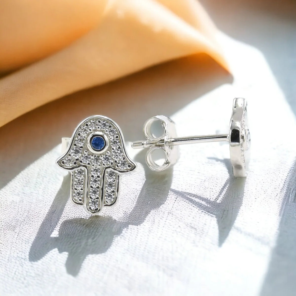 Hamsa Hand Stud Earring