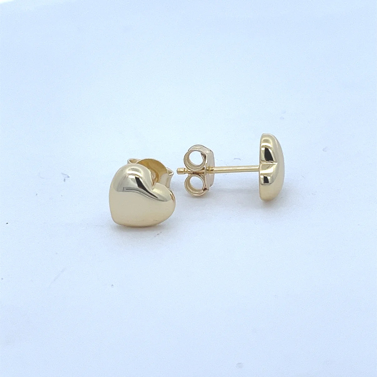 Plain Heart Stud Earring