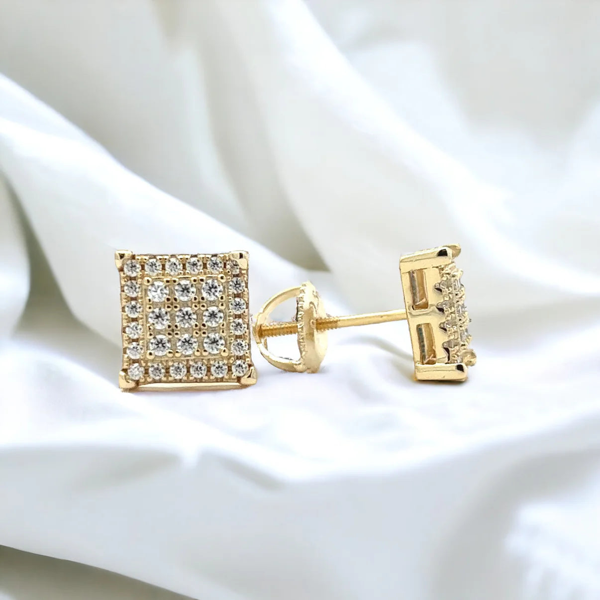 Sharp Square Stud Earring