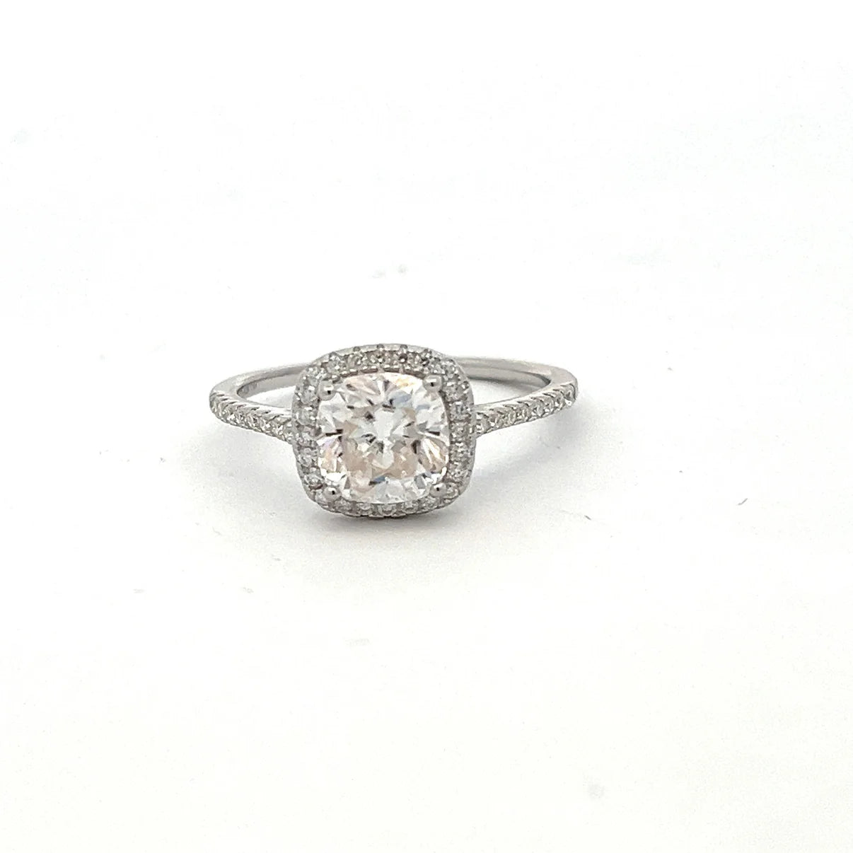 Halo Moissanite Ring