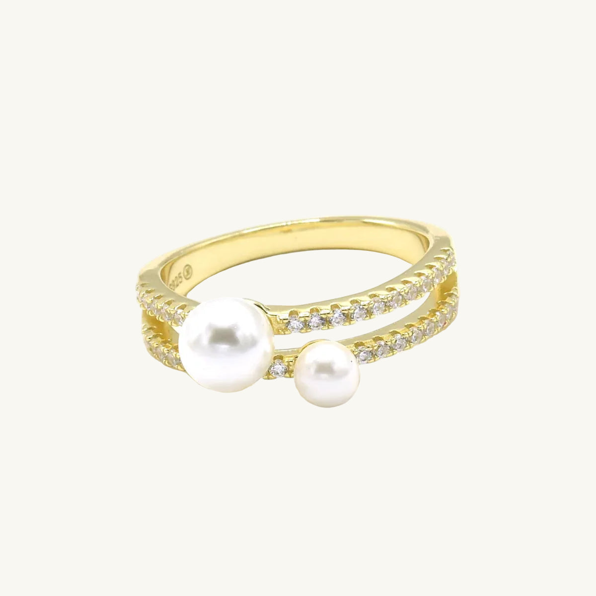 Double Pearl Ring