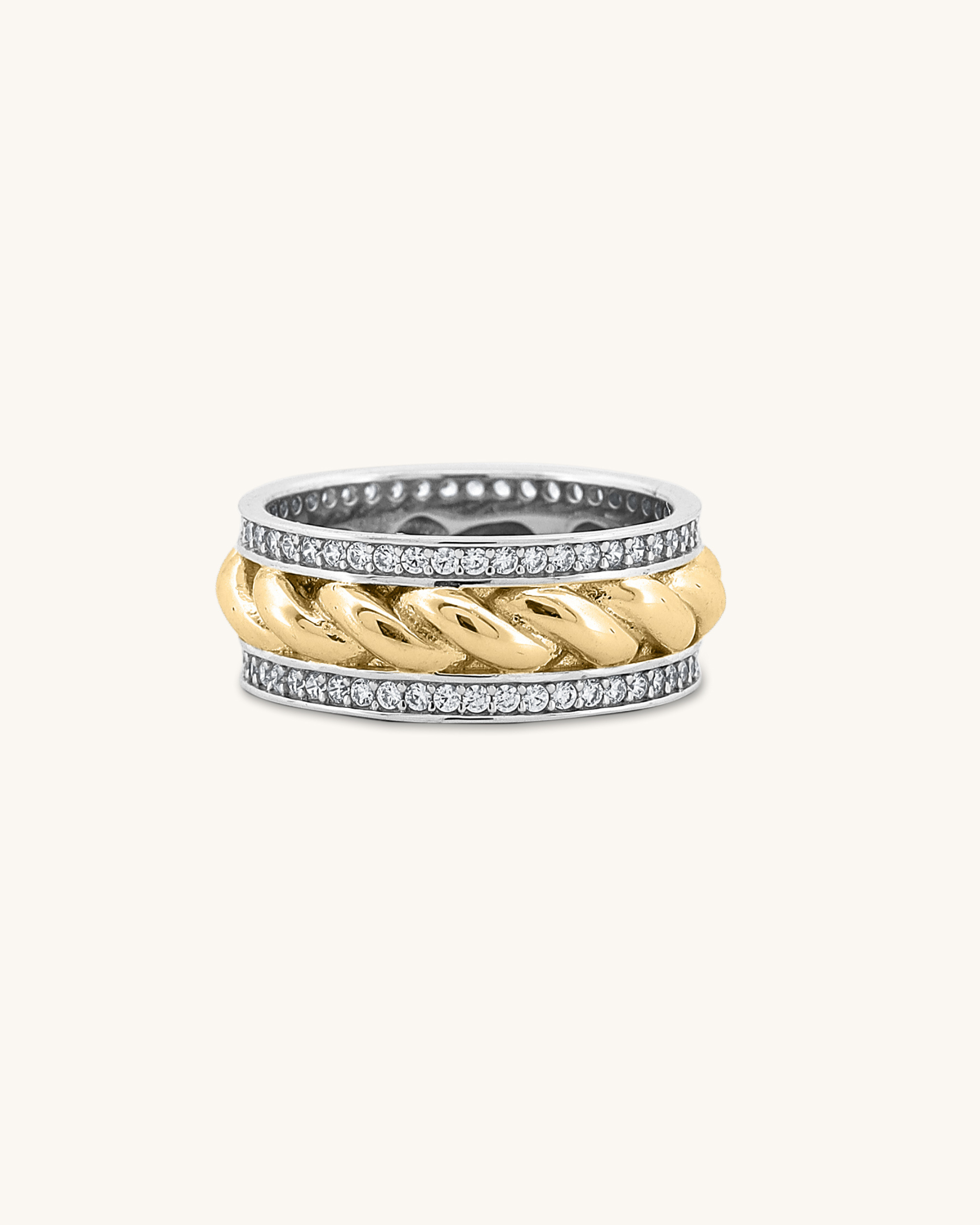 Two Tone Rope Ring