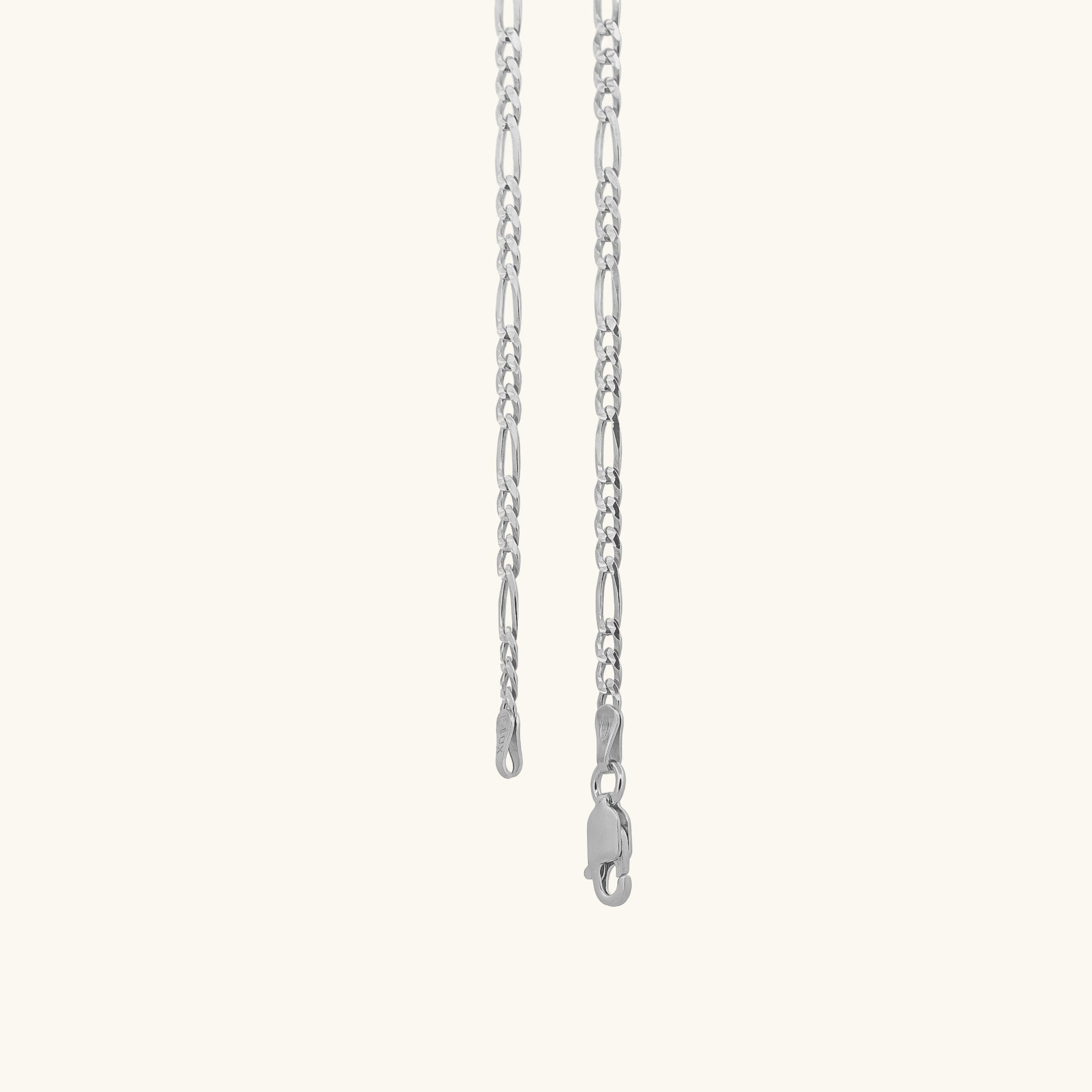 3mm Diamond Cut Figaro Chain