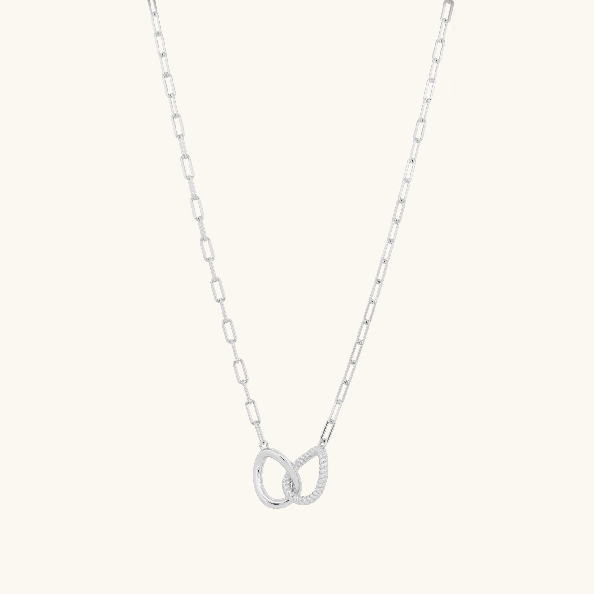 Paperclip Cuff Link Necklace