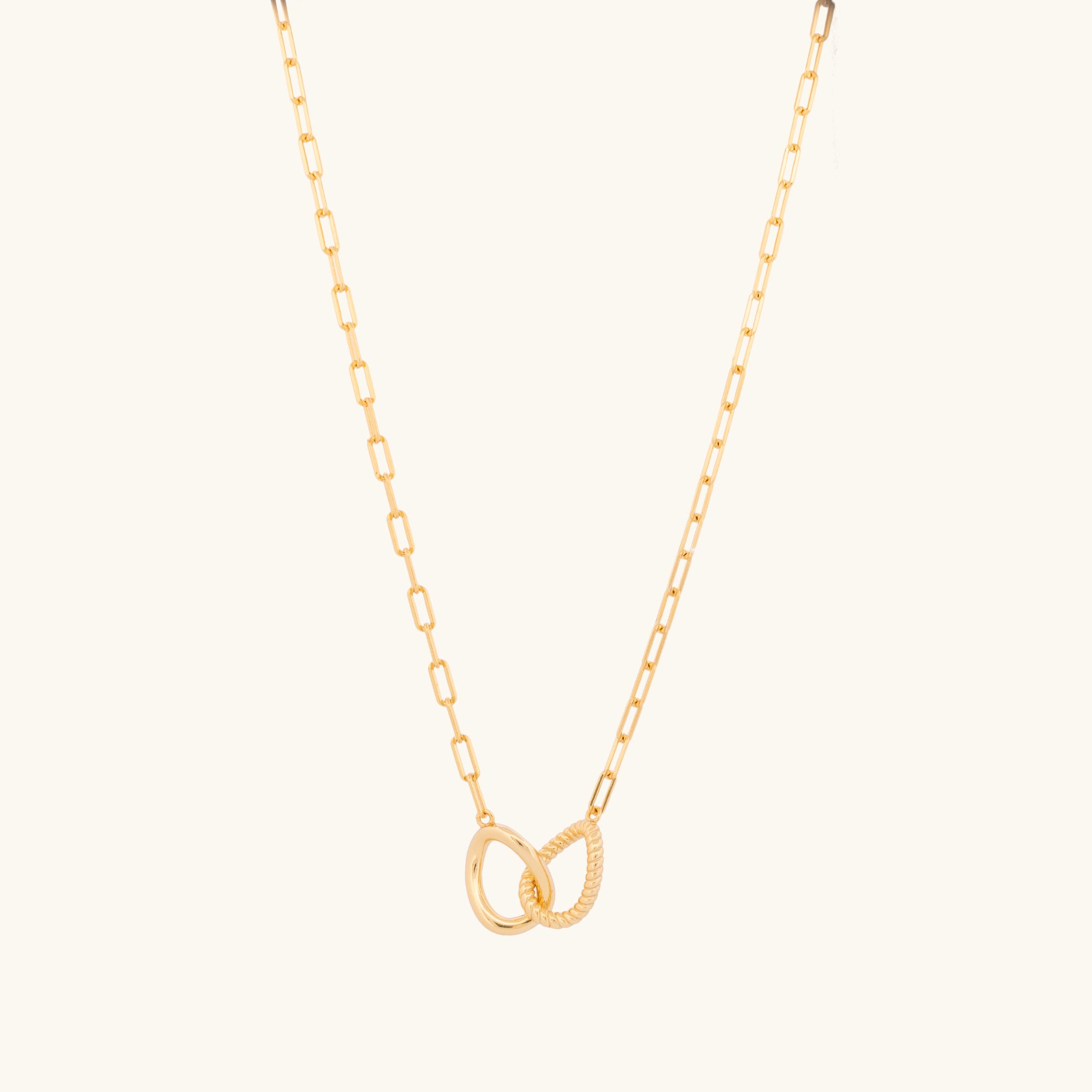 Paperclip Cuff Link Necklace
