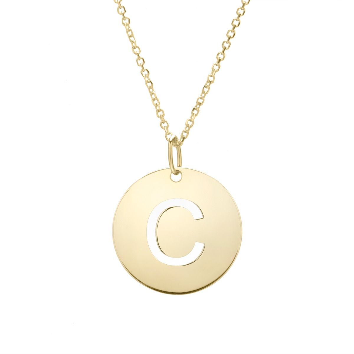 Initial Disc Necklace