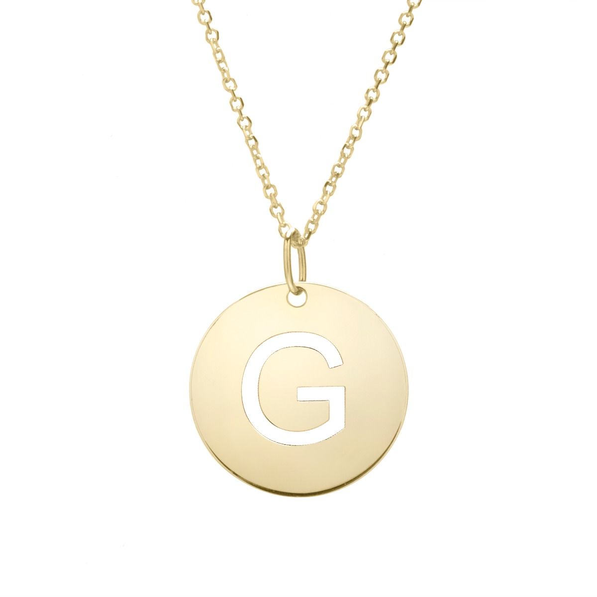 Initial Disc Necklace