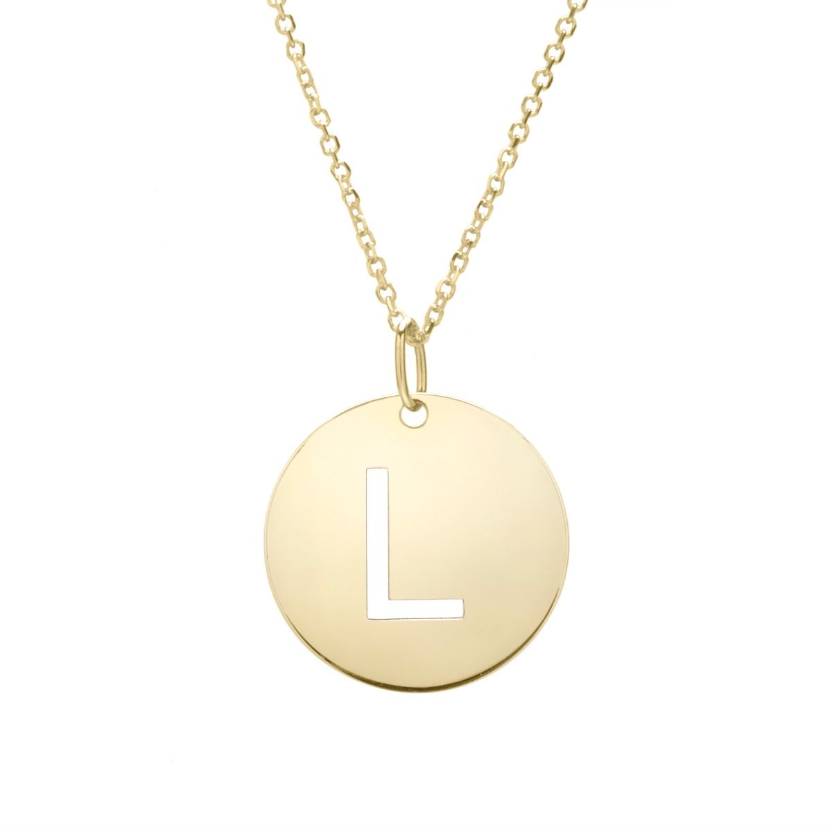 Initial Disc Necklace