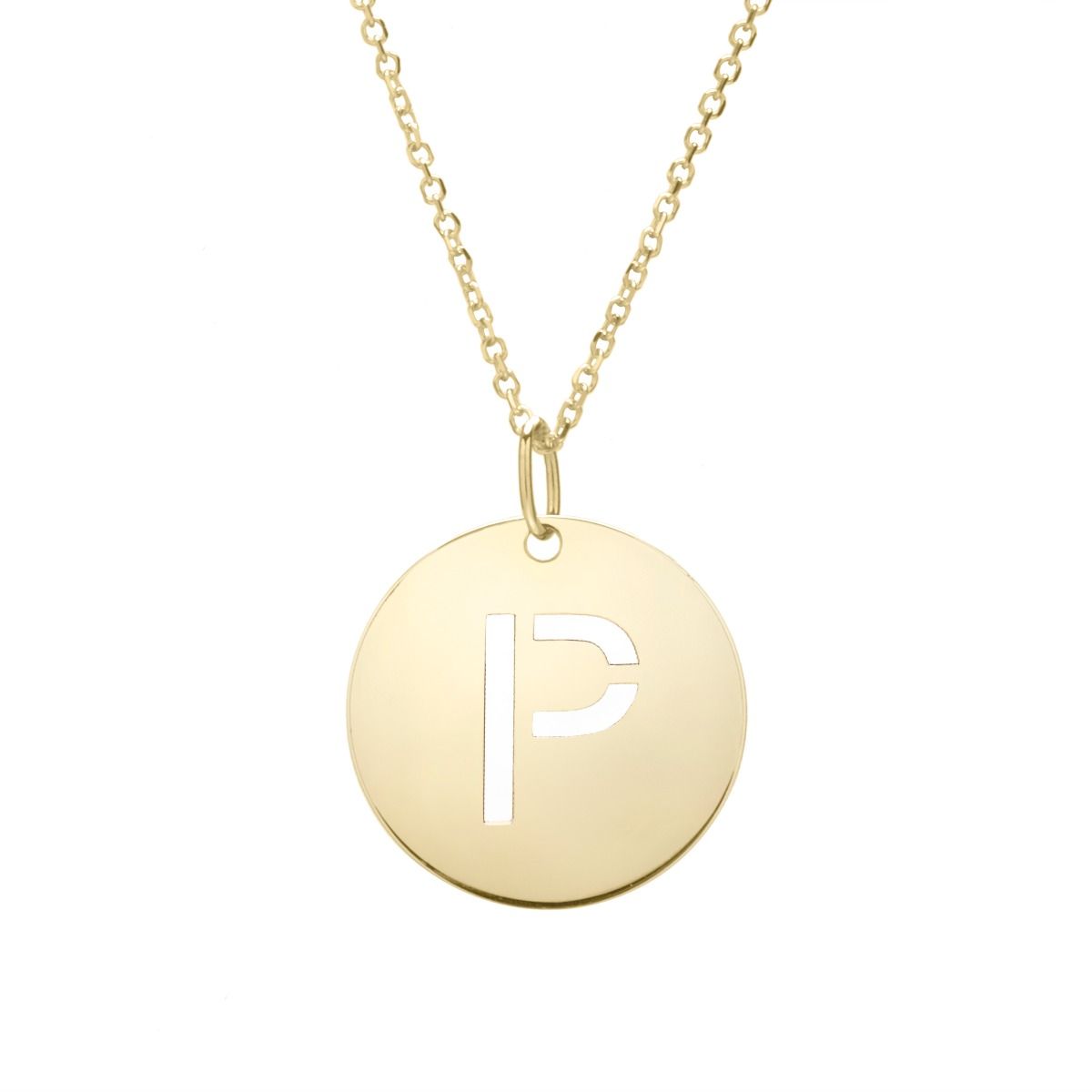 Initial Disc Necklace