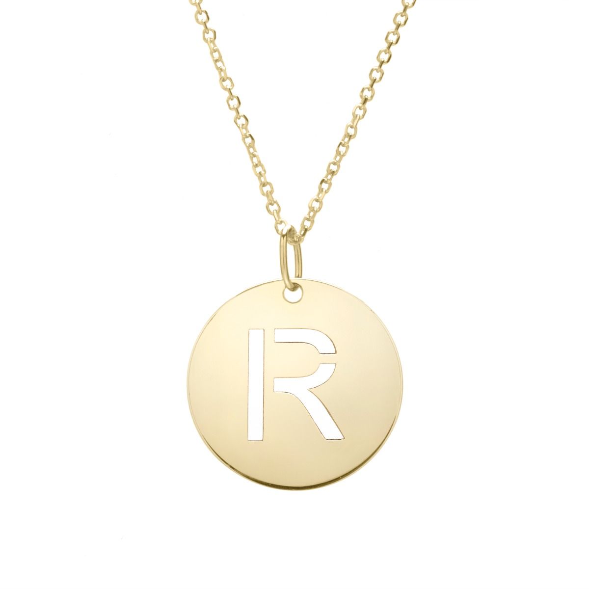 Initial Disc Necklace