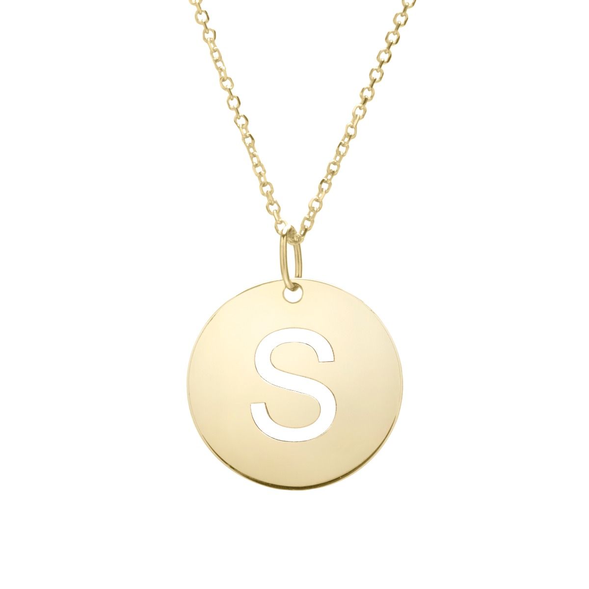Initial Disc Necklace