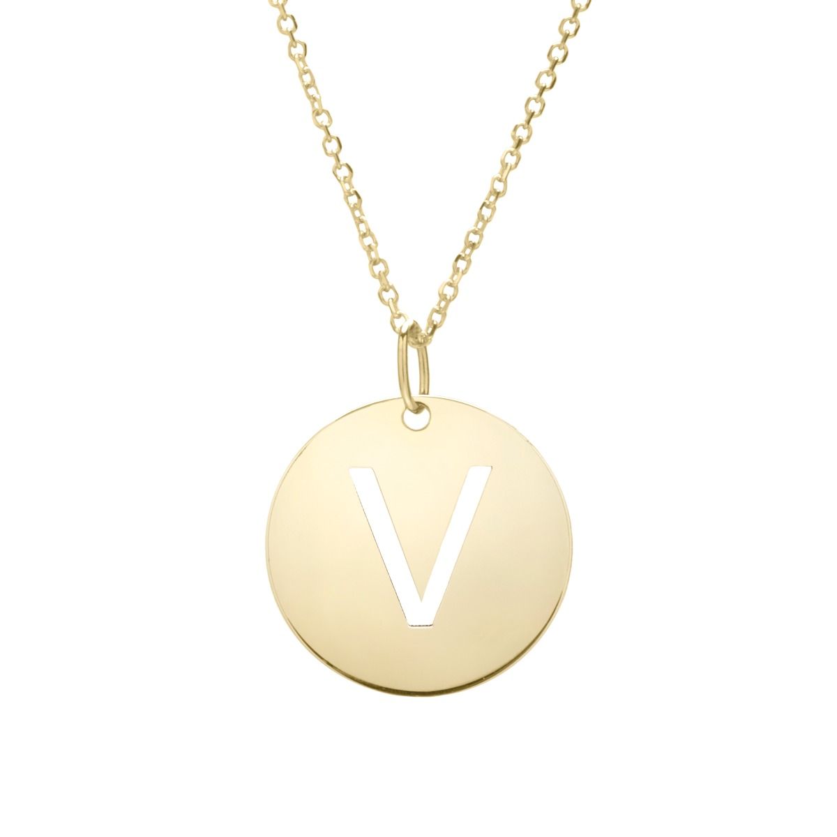 Initial Disc Necklace