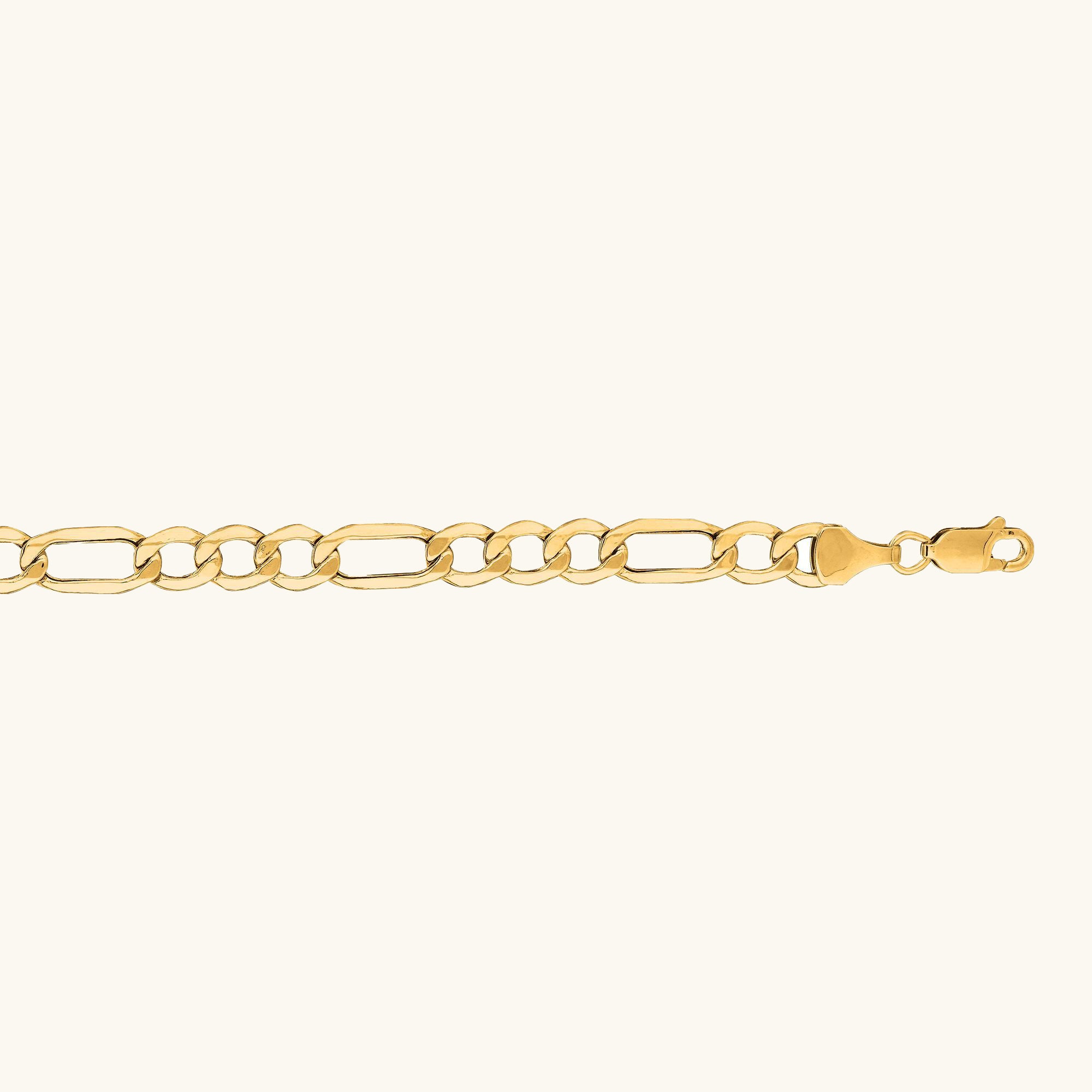 14K Gold 4.7mm Lite Figaro Chain