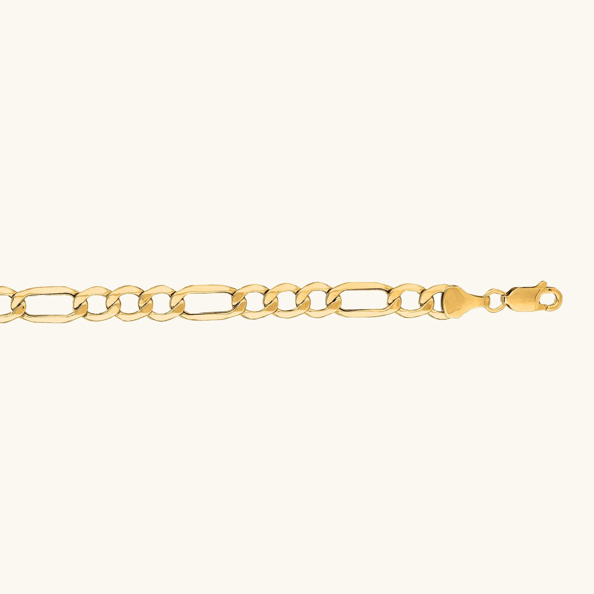 14K Gold 3.7mm Lite Figaro Chain